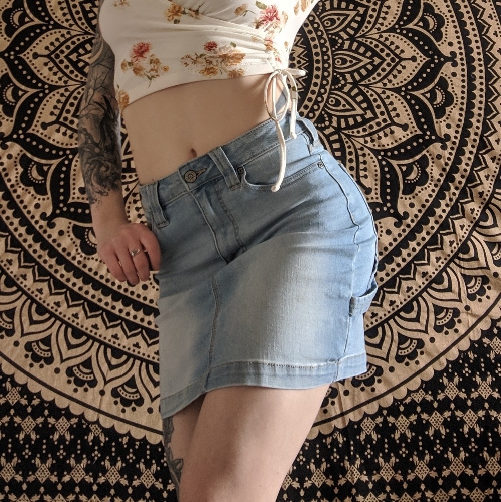 Dolls kill Denim mini skirt